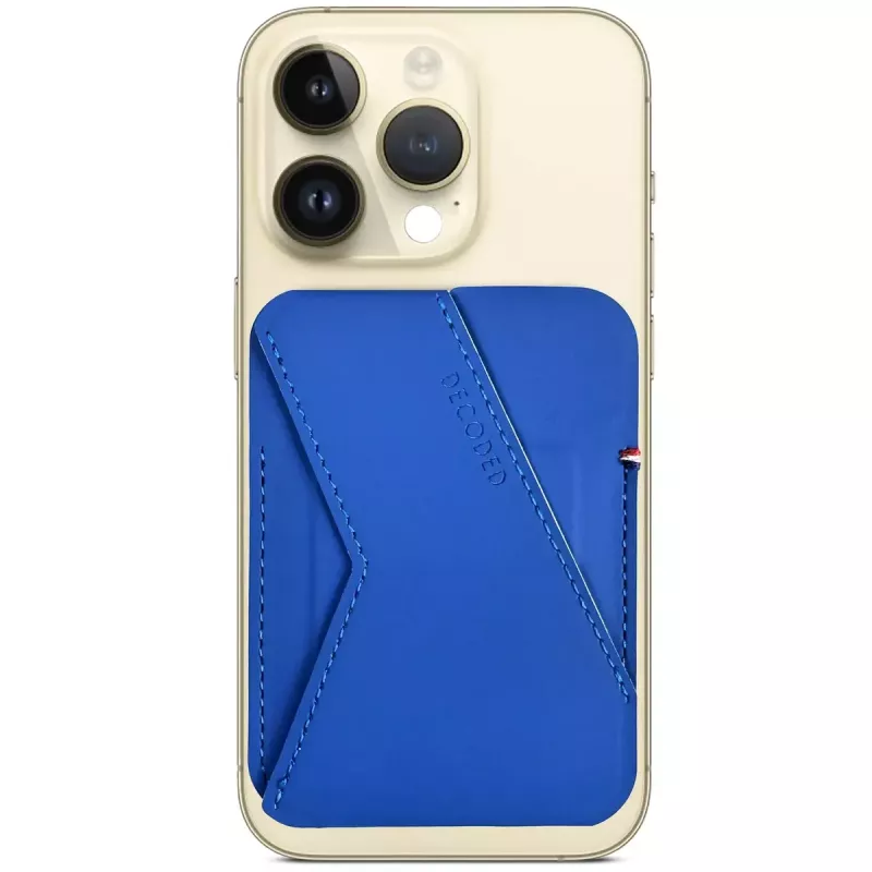 Decoded D24MSCS1GB Blue Silicone πορτοφόλι με βάση για κάρτες