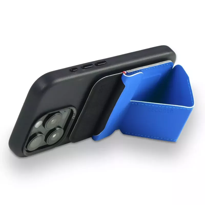 Decoded D24MSCS1GB Blue Silicone πορτοφόλι με βάση για κάρτες