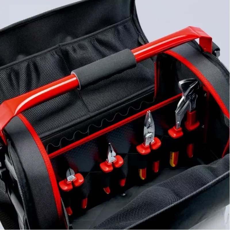 Τσάντα εργαλείων Knipex 00 21 08 LE μαύρο κόκκινο πολυεστέρας