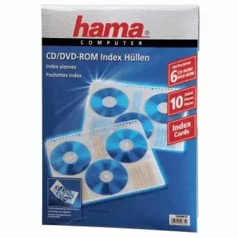 Θήκες ευρετηρίου CD-ROM Hama 60 δίσκοι διαφανές