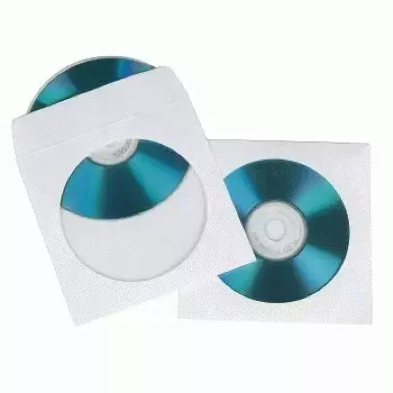 Χάρτινες θήκες CD-ROM Hama 50, λευκό 50 δίσκοι