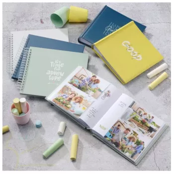 Άλμπουμ φωτογραφιών Hama Good Things μπλε 200 φύλλα 10 x 15 βιβλιοδεσία