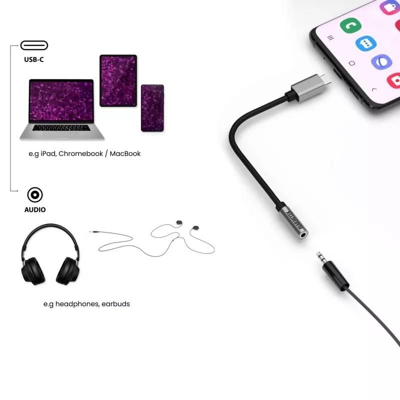Marmitek Connect USB-C > Audio 8374 Αντάπτορας για συσκευές ήχου