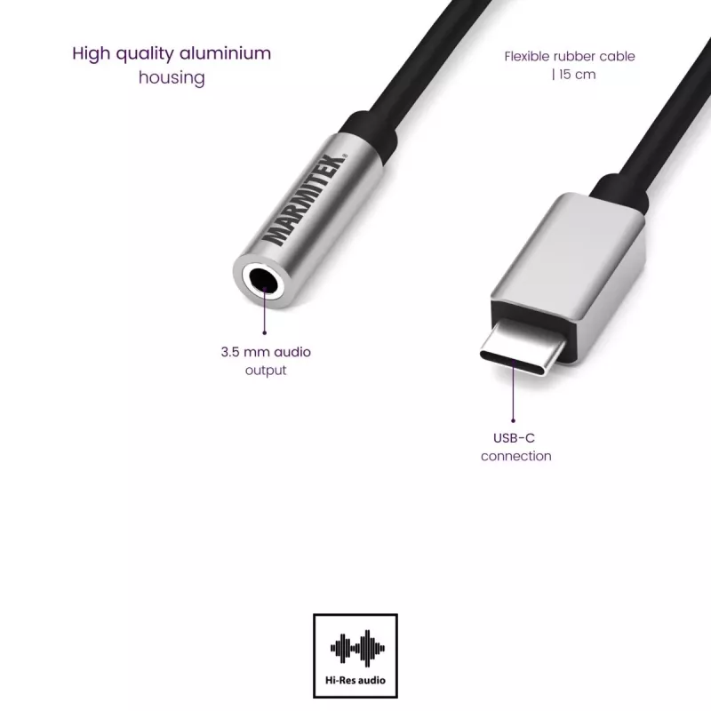 Marmitek Connect USB-C > Audio 8374 Αντάπτορας για συσκευές ήχου
