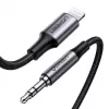 Ugreen 70509 Καλώδιο κινητού τηλεφώνου Ασημί 1 m 3,5 mm Lightning