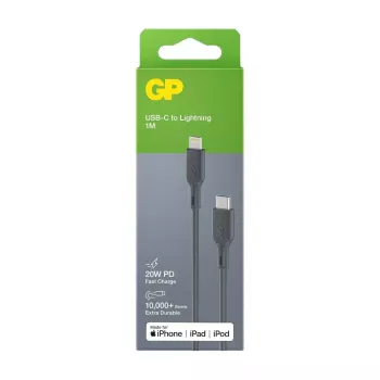 Καλώδιο GP Batteries CL1P 1m Γκρι Lightning USB C