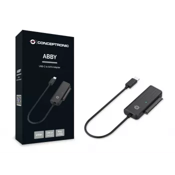 Conceptronic ABBY Αντάπτορας USB-C σε SATA, Μαύρο, Κίνα, 32 mm, 12 mm, 65 mm, 22 g
