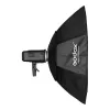 Softbox Godox SB-FW140 μαύρο νάιλον με διαχύτες και κηρήθρα