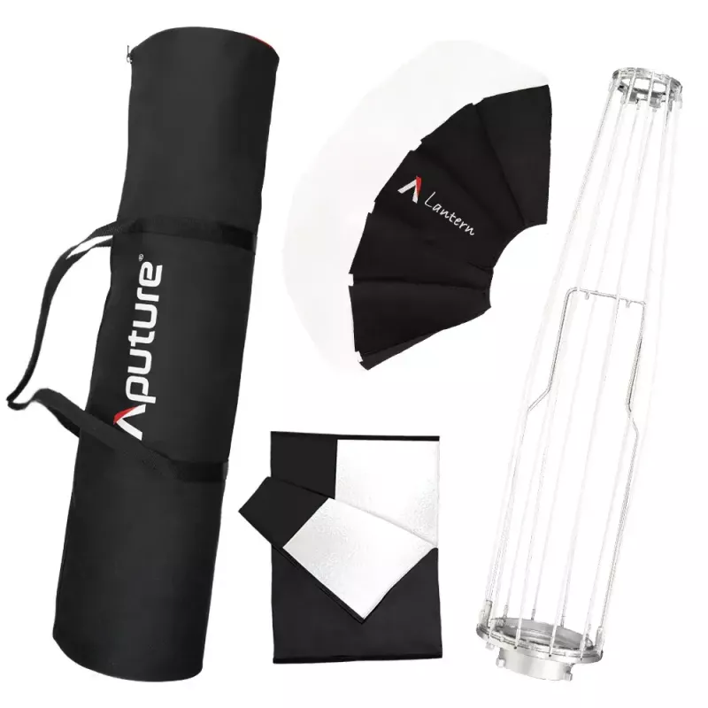 Aputure Lantern 90 μαύρο λευκό 90 cm κάλυμμα διάχυσης ελατηριωτός κλωβός