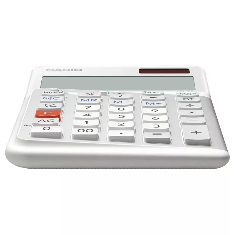 Βασική αριθμομηχανή Casio JE-12E-WE Desktop 12 ψηφία λευκό