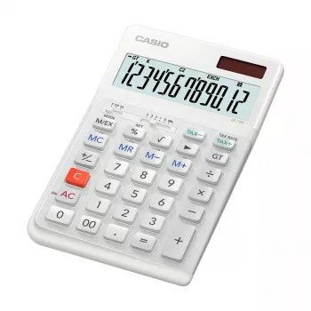 Βασική αριθμομηχανή Casio JE-12E-WE Desktop 12 ψηφία λευκό