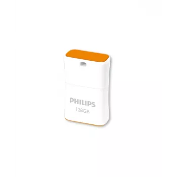 Philips Pico μονάδα flash USB 128 GB USB Type-A 2.0 Πορτοκαλί, Λευκό