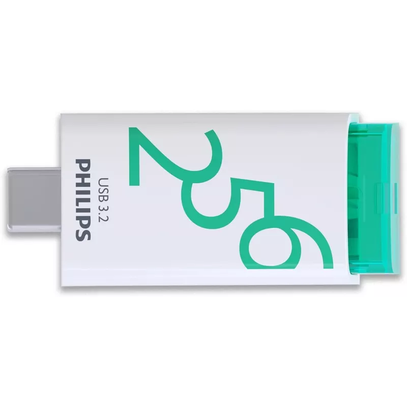 Philips USB 3.2 256 GB Click Series Gen 1 USB-C Μονάδα flash USB USB Type-A 3.2 Gen 1 (3.1 Gen 1) Λευκό