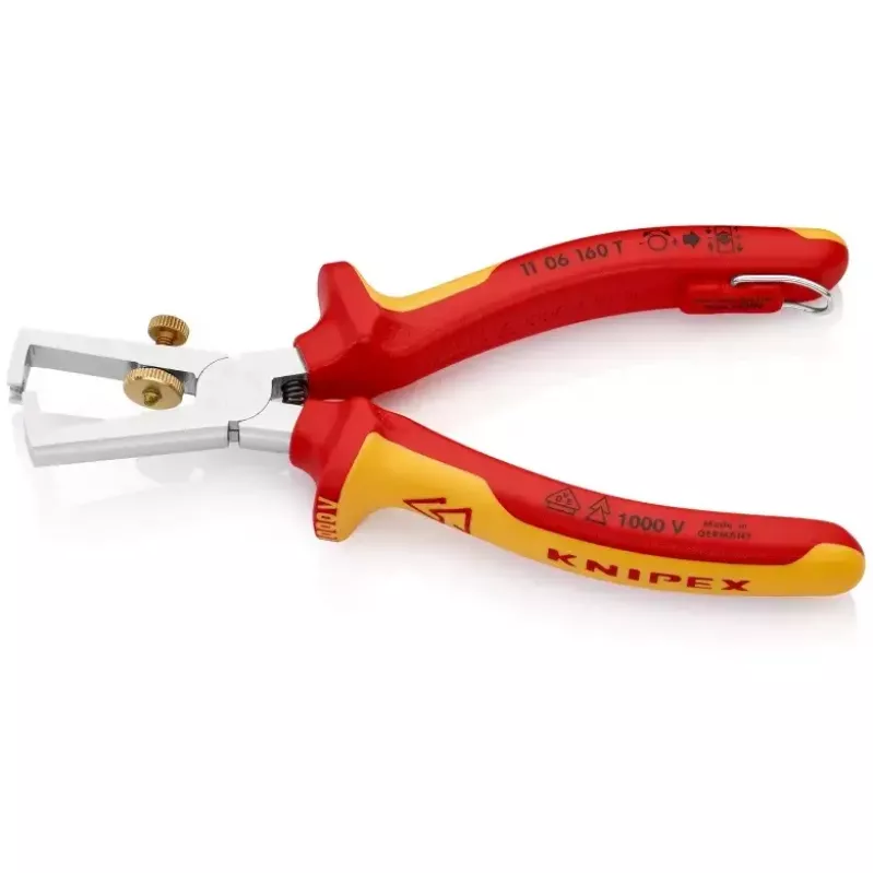 Μονωμένη πένσα απογύμνωσης Knipex 11 06 160 T με ελατήριο, 160 mm