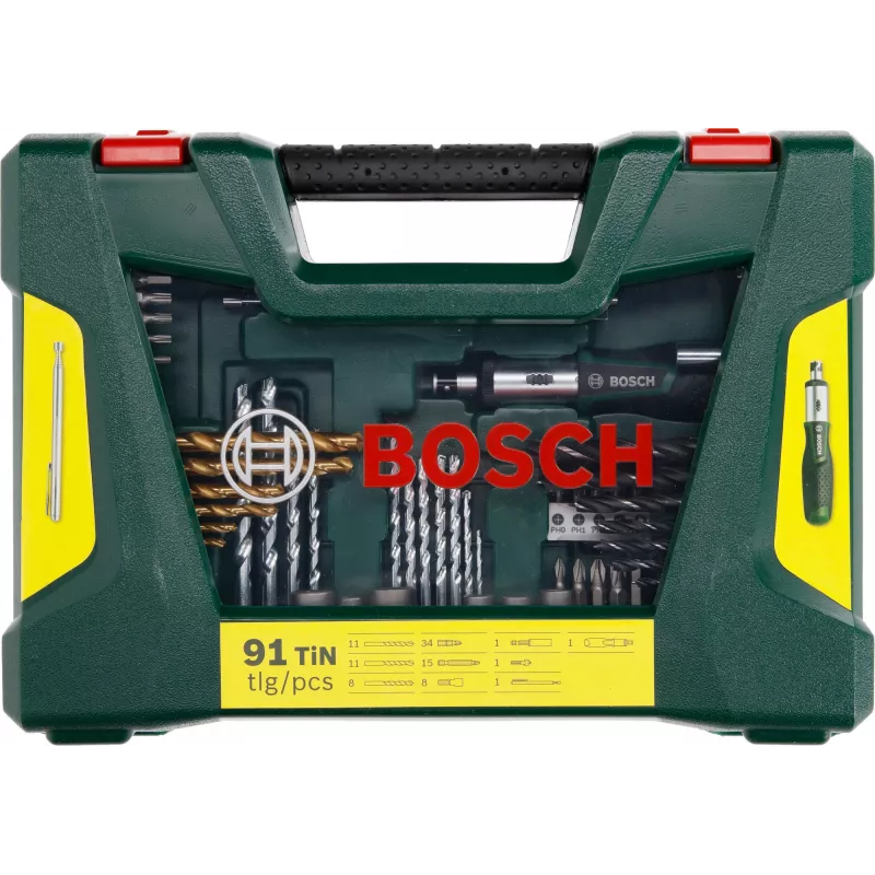 Bosch 2 607 017 195 Τρυπάνι Σετ τρυπανιών 91 τεμ.