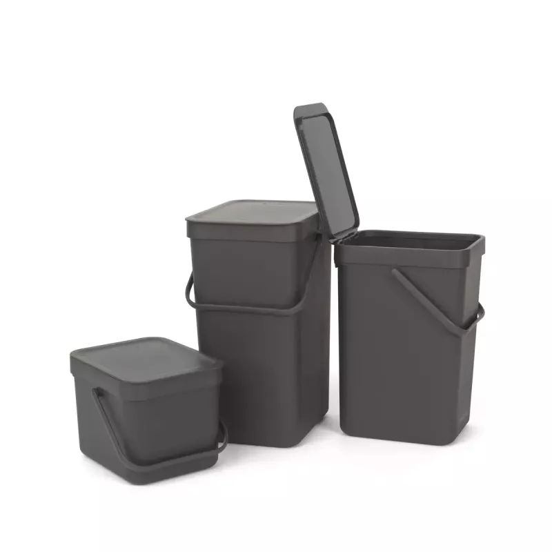 Κάδος απορριμμάτων Brabantia 109720 6L ορθογώνιος γκρι