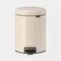 Brabantia NewIcon 5 L στρογγυλός μπεζ κάδος απορριμμάτων