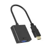 Προσαρμογέας HDMI σε VGA IcyBox IB-AC502a — HDMI A (βύσμα αρσενικό) σε VGA (υποδοχή θηλυκή) προσαρμογέας