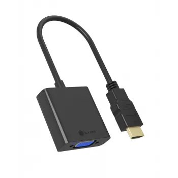 Προσαρμογέας HDMI σε VGA IcyBox IB-AC502a — HDMI A (βύσμα αρσενικό) σε VGA (υποδοχή θηλυκή) προσαρμογέας
