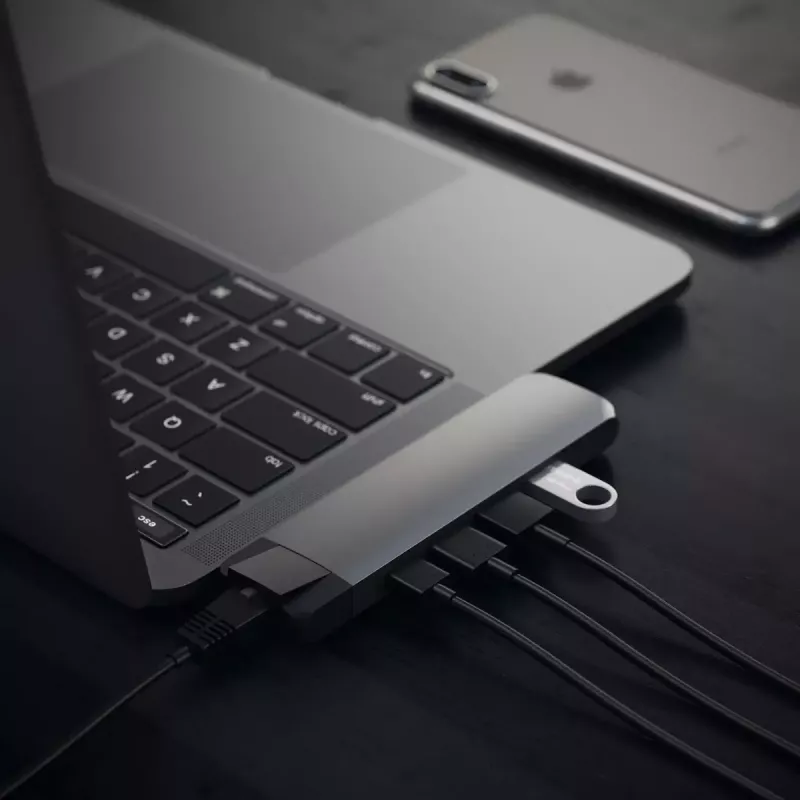 Βάση φορητού υπολογιστή Satechi ST-TCPHEM Thunderbolt 3 γκρι