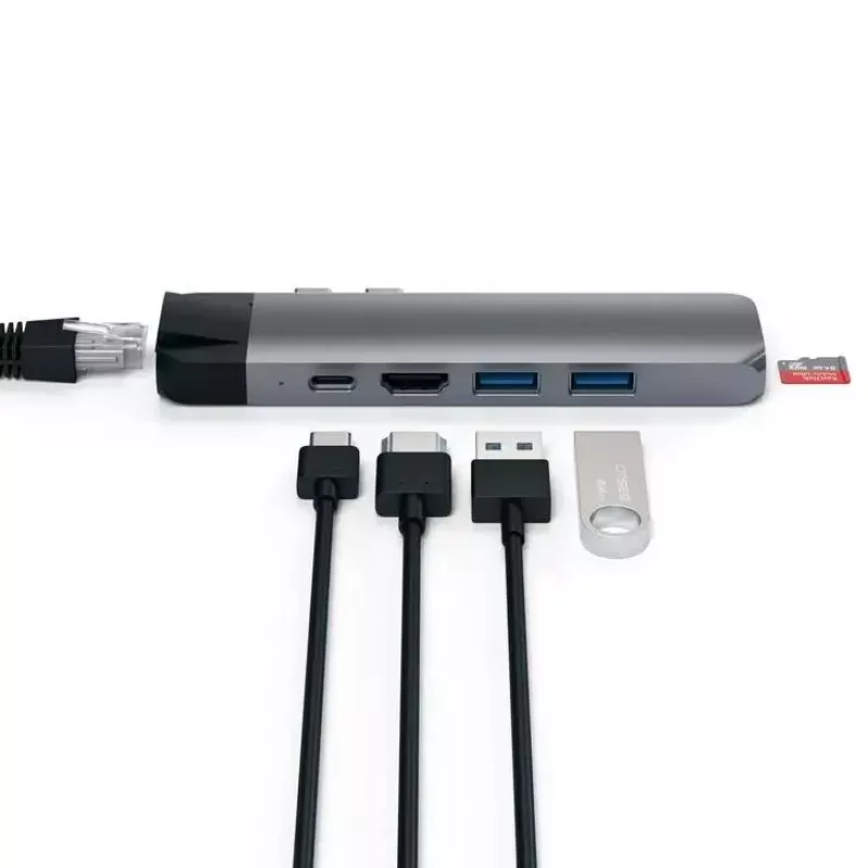 Βάση φορητού υπολογιστή Satechi ST-TCPHEM Thunderbolt 3 γκρι
