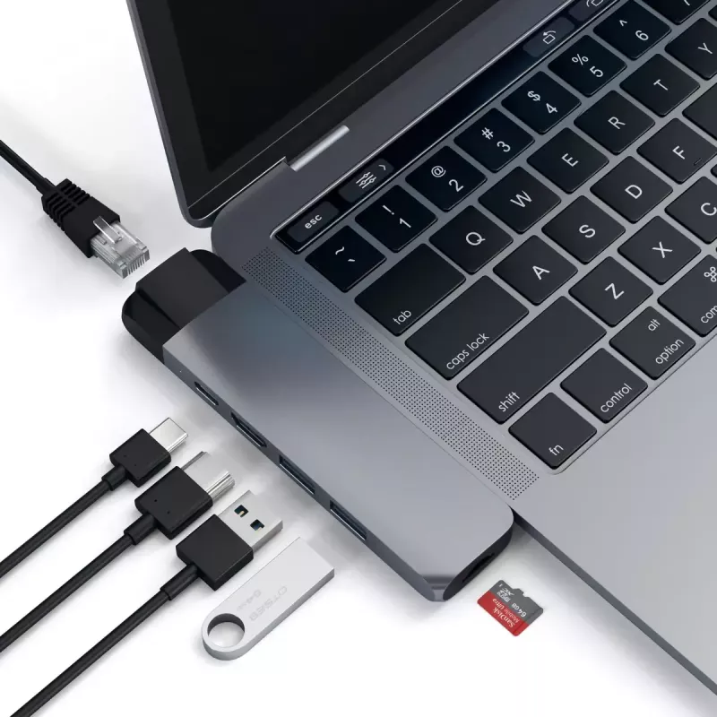 Βάση φορητού υπολογιστή Satechi ST-TCPHEM Thunderbolt 3 γκρι