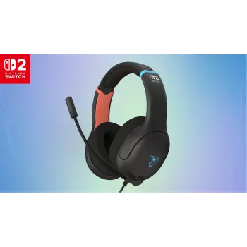 Turtle Beach Airlite Fit Charcoal μαύρο ενσύρματο gaming headset με μικρόφωνο Flip-to-Mute, άνεση over-ear
