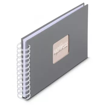 Hama 00009836 φωτογραφικό άλμπουμ γκρι 50 φύλλα 10 x 15 σπιράλ βιβλιοδεσία