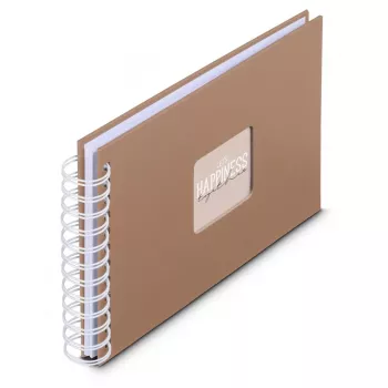 Hama 00009848 φωτογραφικό άλμπουμ καφέ 50 φύλλα 10 x 15 σπιράλ βιβλιοδεσία