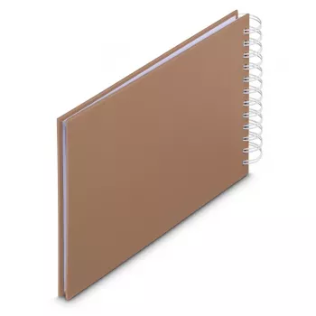 Hama 00009848 φωτογραφικό άλμπουμ καφέ 50 φύλλα 10 x 15 σπιράλ βιβλιοδεσία
