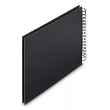 Hama 00009834 φωτογραφικό άλμπουμ μαύρο 100 φύλλα 10 x 15 σπιράλ βιβλιοδεσία