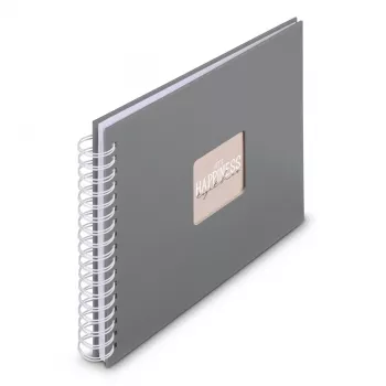Hama 00009837 φωτογραφικό άλμπουμ γκρι 50 φύλλα 10 x 15 σπιράλ βιβλιοδεσία