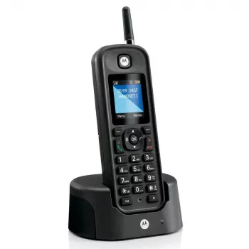 Τηλέφωνο DECT Motorola O201 Αναγνώριση κλήσεων Μαύρο Ασύρματο Ακουστικό