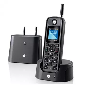 Τηλέφωνο DECT Motorola O201 Αναγνώριση κλήσεων Μαύρο Ασύρματο Ακουστικό