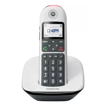 Ασύρματο τηλέφωνο MOTOROLA CD5001 Λευκό DECT 1,8 GHz, μεμονωμένο ακουστικό