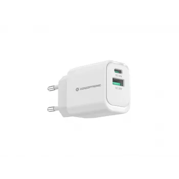 Conceptronic ALTHEA19W33 Φορτιστής GaN USB PD 2 θυρών 33W, USB-C x 1, USB-A x 1, QC 3.0, PPS, PD 3.0