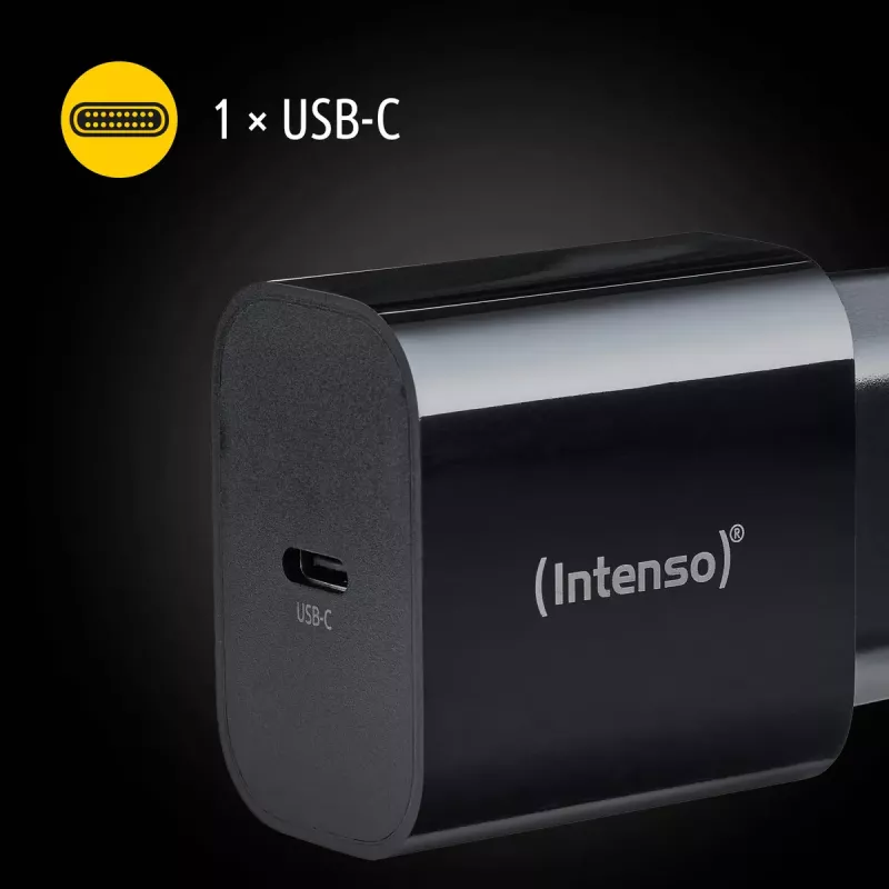 Τροφοδοτικό Intenso W20C 20W USB-C μαύρο