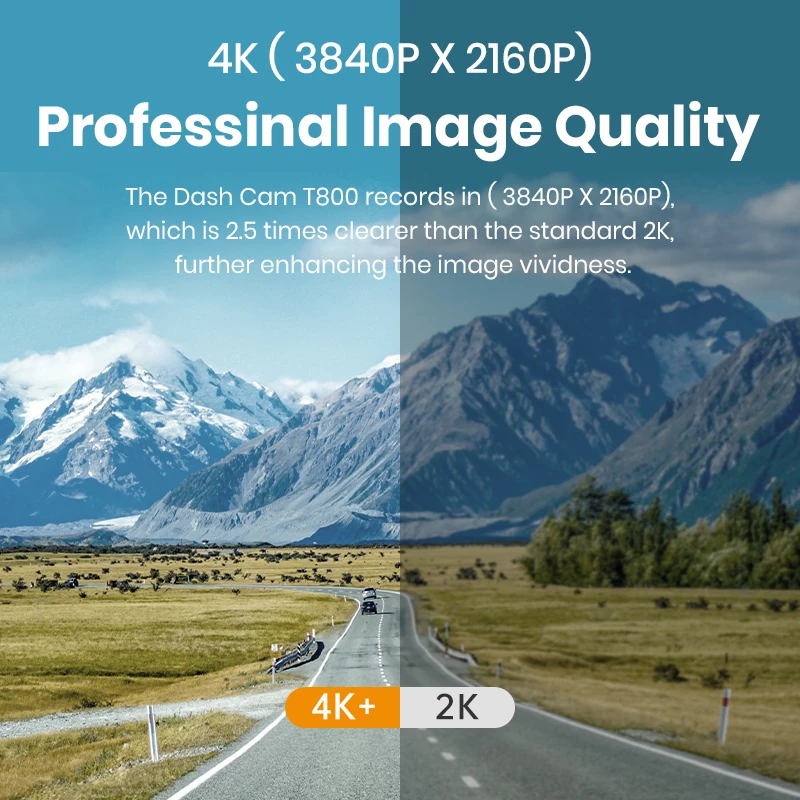 Imou T800 Dashcam 4K Ultra HD Wi-Fi DC μαύρο