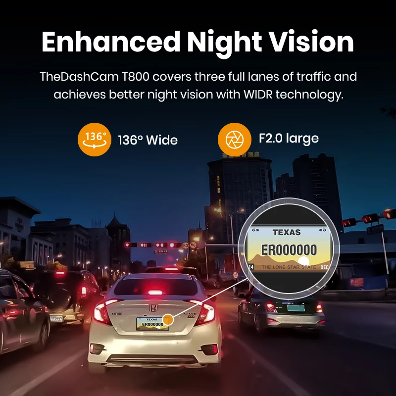 Imou T800 Dashcam 4K Ultra HD Wi-Fi DC μαύρο