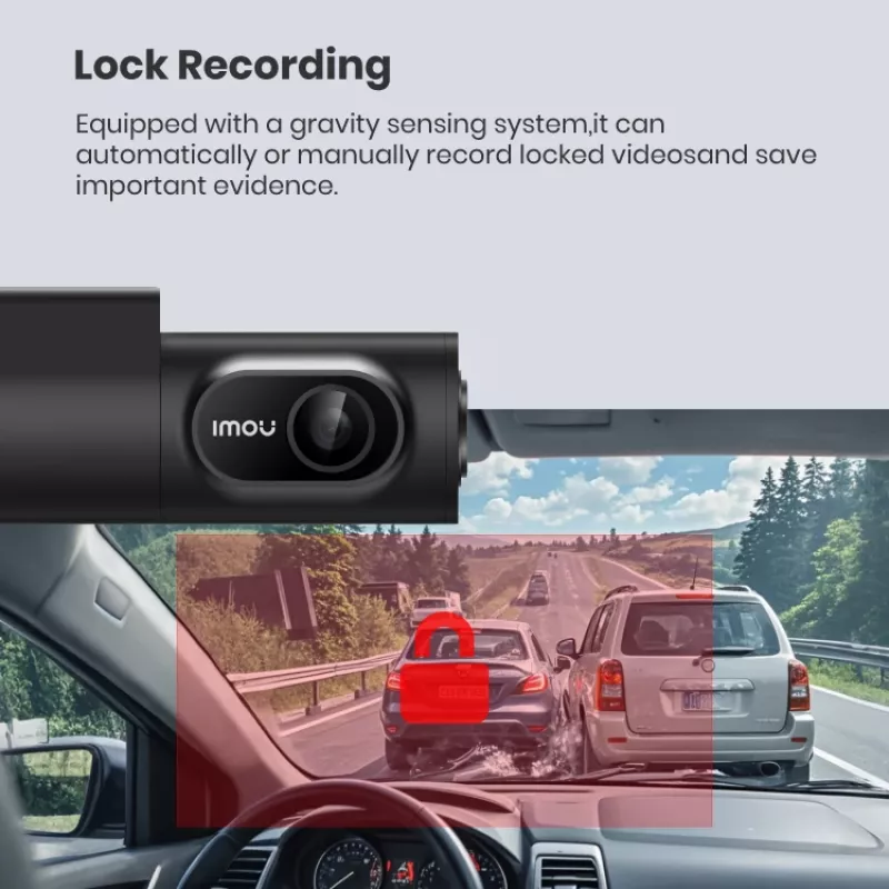 Imou T800 Dashcam 4K Ultra HD Wi-Fi DC μαύρο