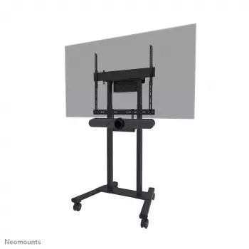 Kit ραφιού videobar και laptop Neomounts AV60-500BL για οθόνες 43–110 ιντσών, VESA έως 600x400, μέγ. φορτίο 8 kg, πλάτος 900 mm