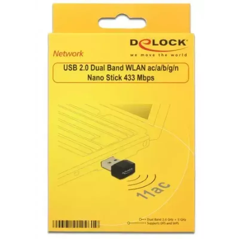 Κάρτα δικτύου DeLOCK 12461 WLAN 433 Mbit/s