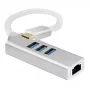 USB Hub Helos 288390 Type-C 5000 Mbit/s Ασημί