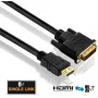 Καλώδιο HDMI-DVI PureLink PI3000-005 0,5 m