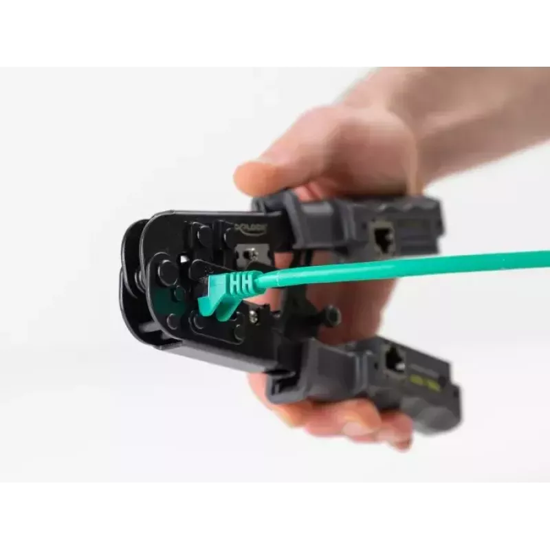 Πένσα πρέσας με απογυμνωτή και tester δικτύου DeLOCK 90510