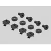 Φορέας καλωδίων DeLOCK 19 ιντσών Πάνελ ράγας DIN 1U μαύρο
