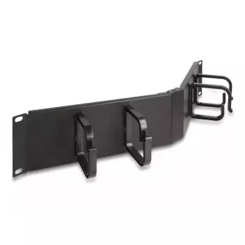 Πάνελ διαχείρισης καλωδίων DELOCK 19 ιντσών 66978 2U γωνιακό μαύρο