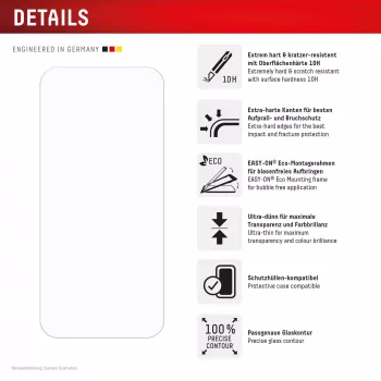 Displex Displayschutzfolie (10H) για Google Pixel 9 Pro XL, Pixel 10 Pro XL, Eco-Montagerahmen, ανθεκτικό στις γρατσουνιές