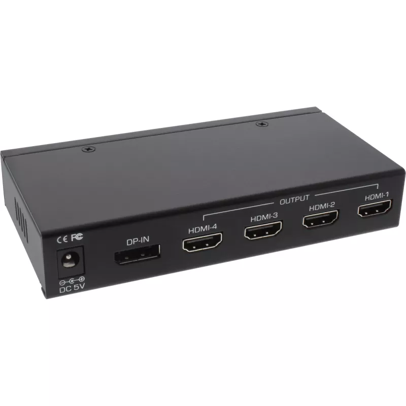 InLine DisplayPort σε HDMI 2x2 splitter βιντεοτοίχου 1 IN 4 OUT 4K UltraHD