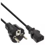 InLine καλώδιο τροφοδοσίας, CEE 7/7 ευθύ / 3pin IEC C13 αρσενικό, μαύρο, 5m
